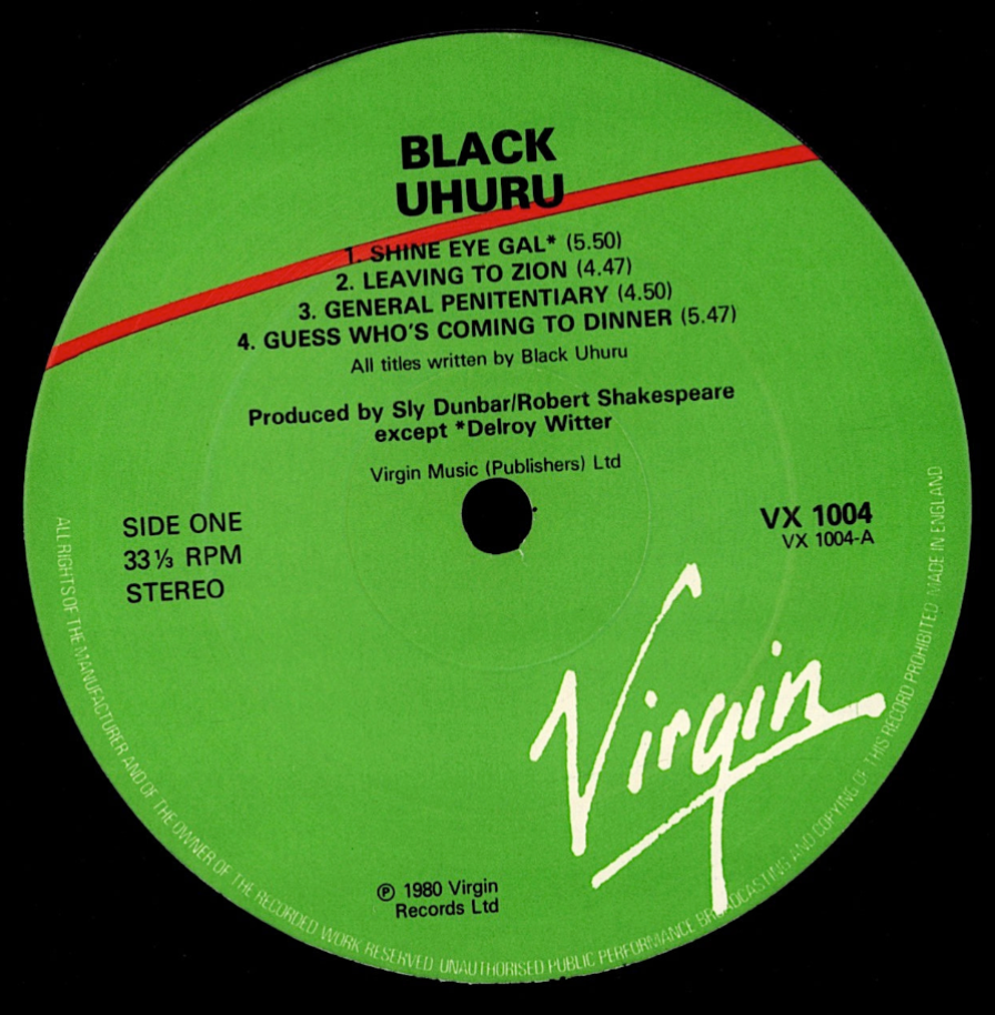 Black Uhuru – Black Uhuru Vinyl LP