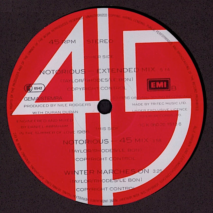 Duran Duran - Save A Prayer Vinyl 12" Kopie
