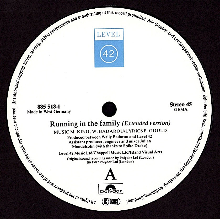 Level 42 - Lessons In Love Extended Version Vinyl 12" Kopie Kopie
