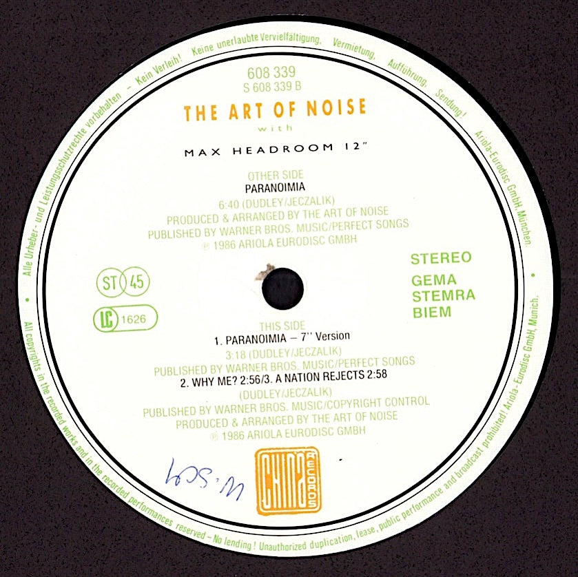 The Art Of Noise – Close-Up / Close-Up Hop Kopie