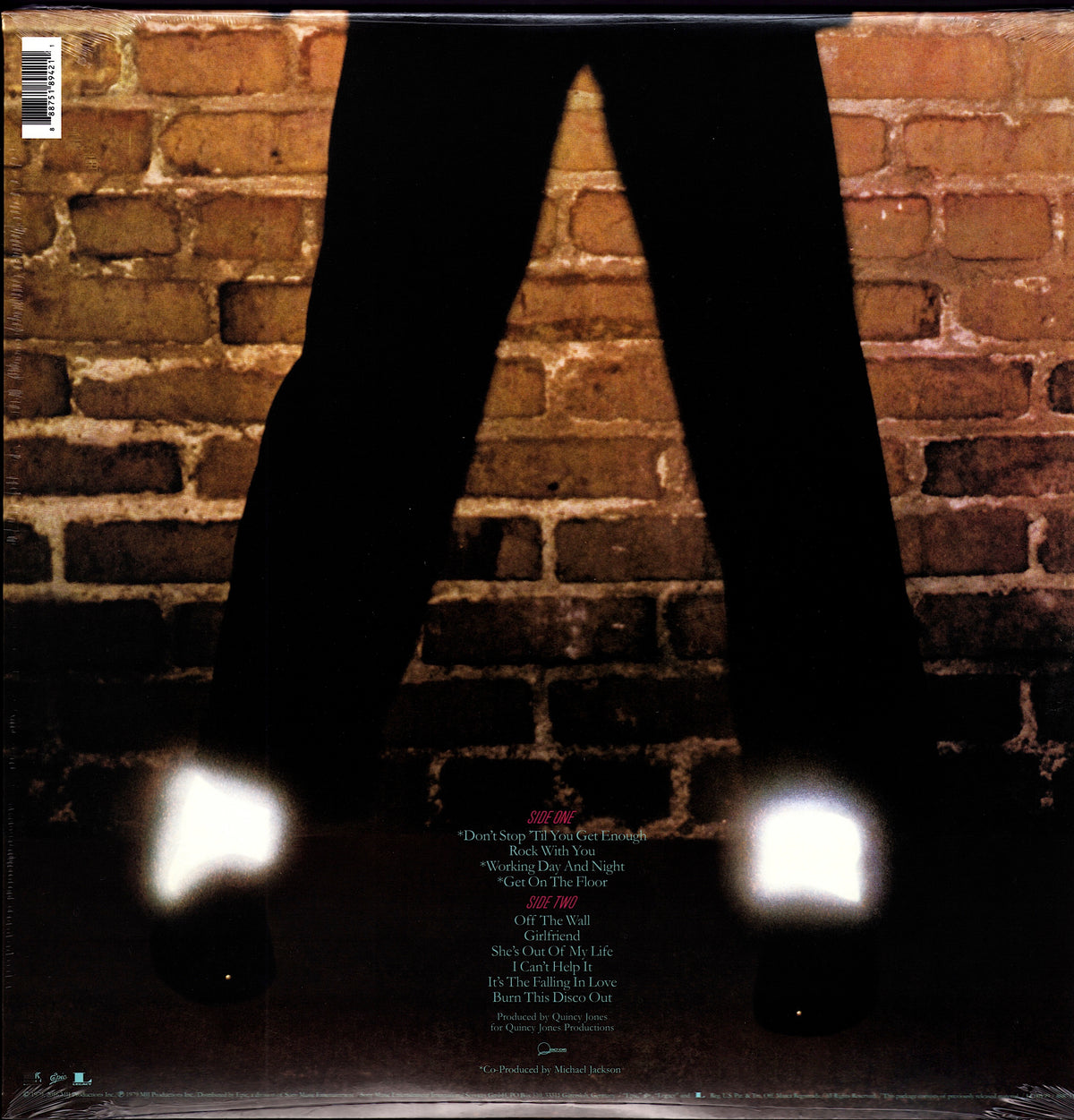 Michael Jackson – Off The Wall Vinyl LP Rückseite