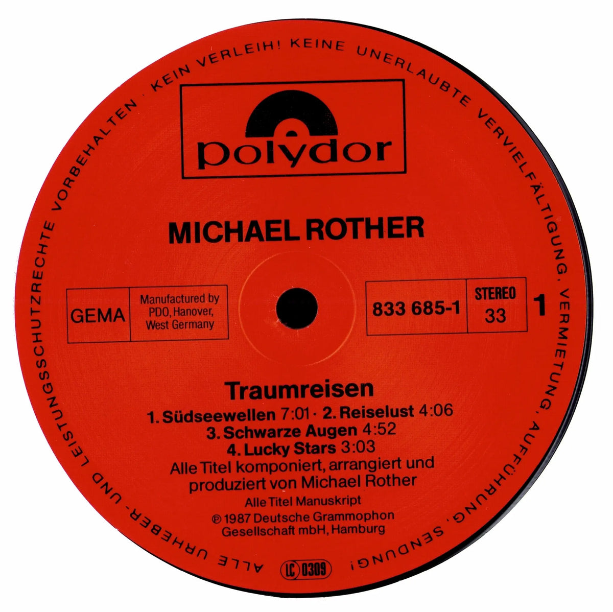 Michael Rother – Traumreisen (Vinyl LP | DE | 1987)
