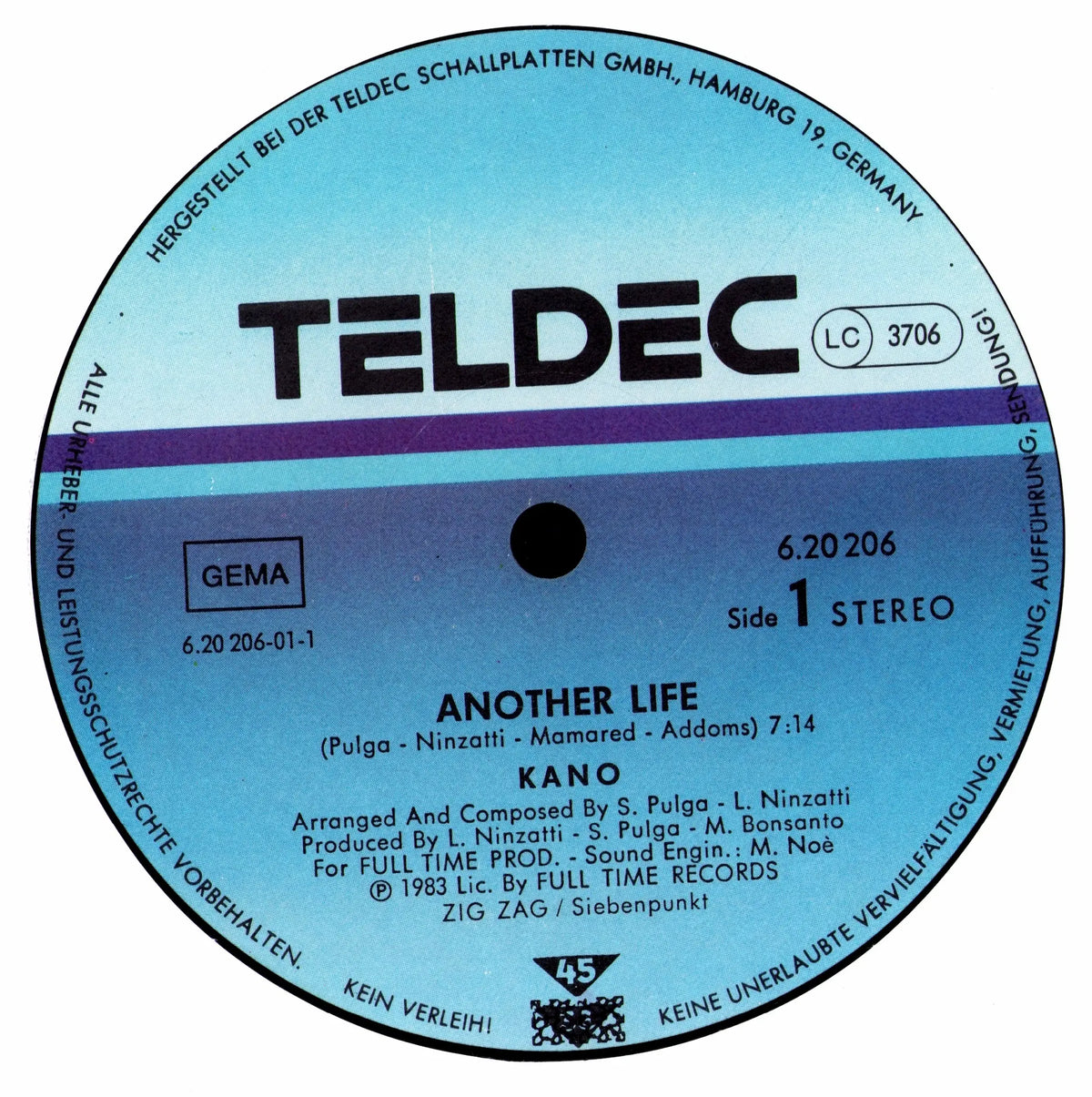 Kano – Another Life (Vinyl 12″ Maxi-Single | DE | 1983)