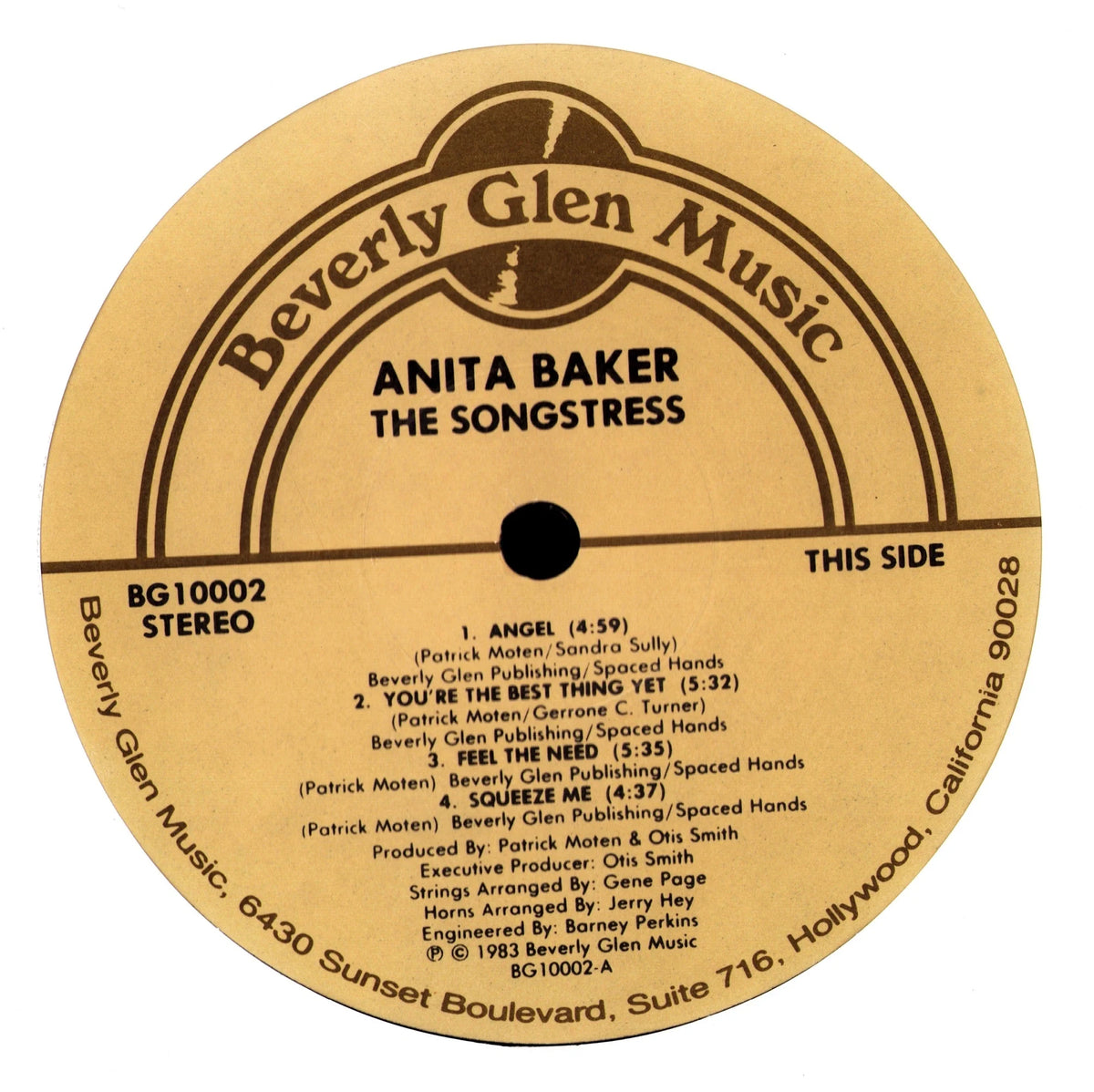 Anita Baker – The Songstress Vinyl LP | US SRC | 1983