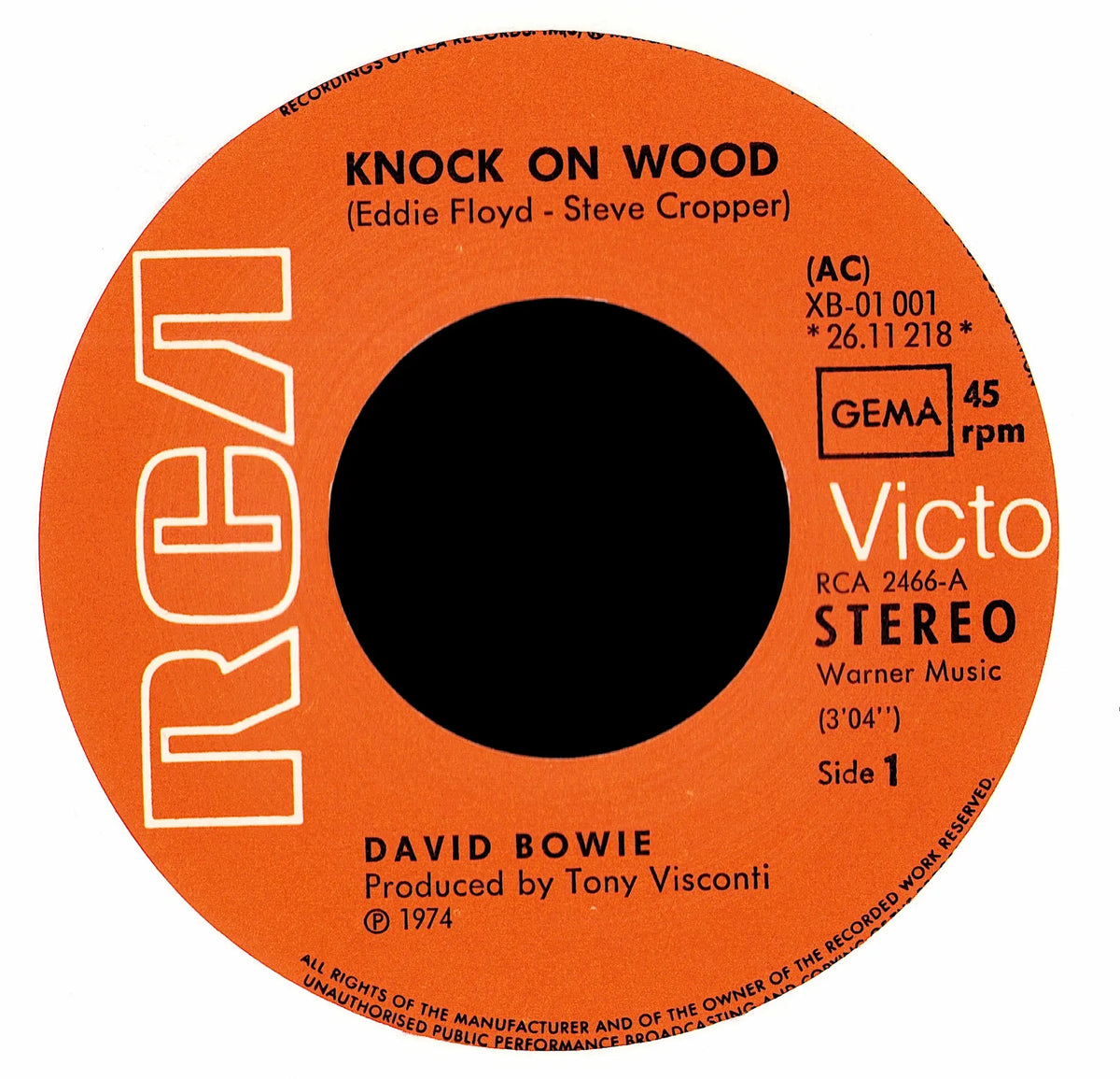 David Bowie – Knock On Wood (Vinyl 7" | DE Original | 1974)