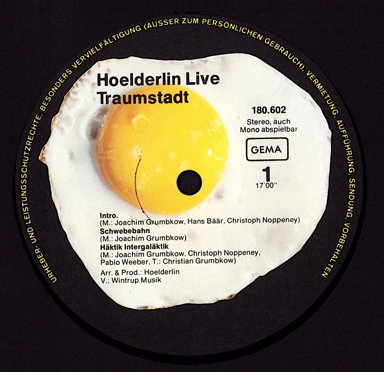Hoelderlin – Live Traumstadt Vinyl 2LP