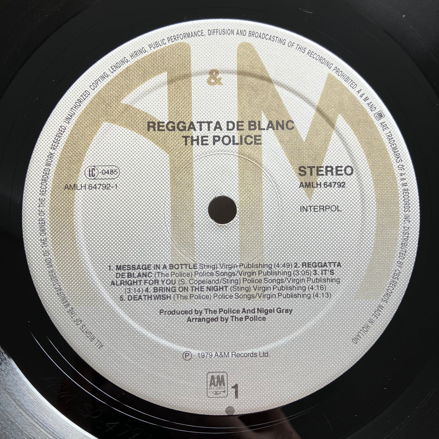 The Police - Reggatta De Blanc (Vinyl LP | EU Original | 1979)