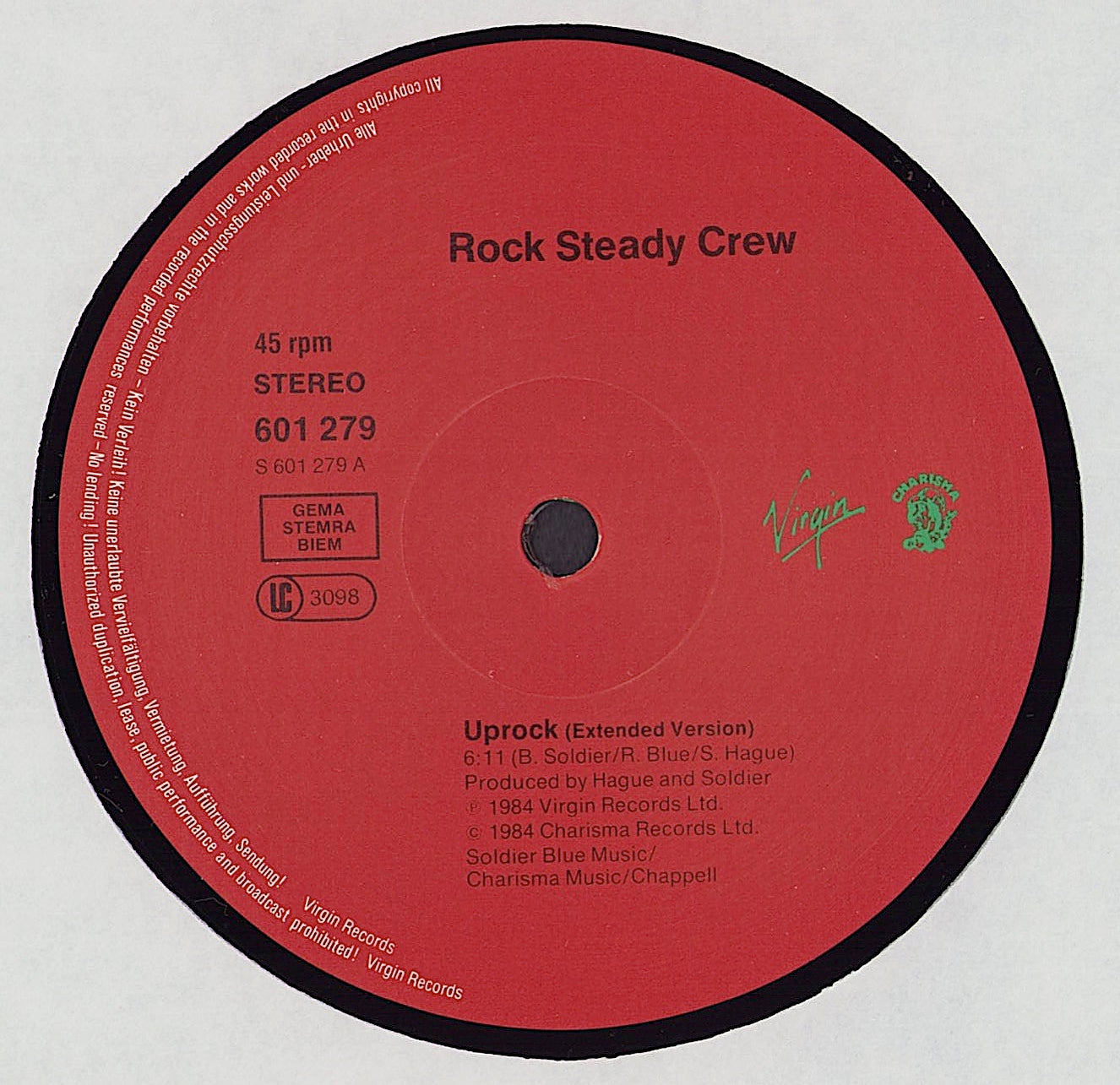 Rock Steady Crew - Uprock Vinyl 12"