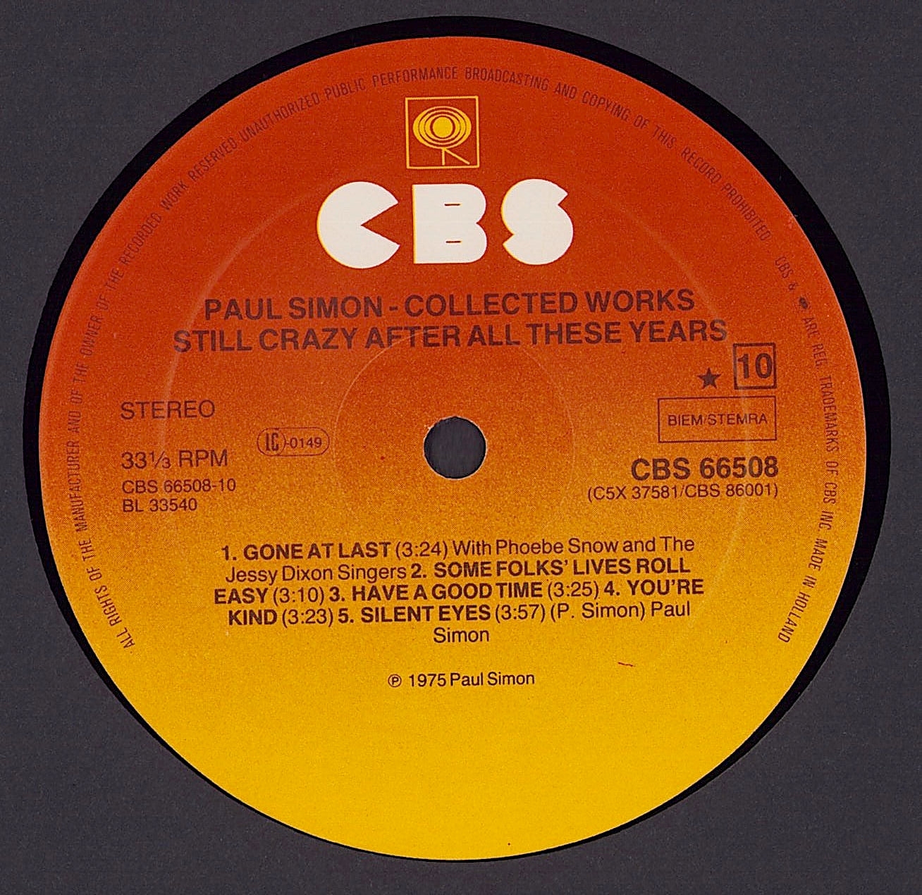 Paul Simon - Collected Works Vinyl 5LP Box-Set