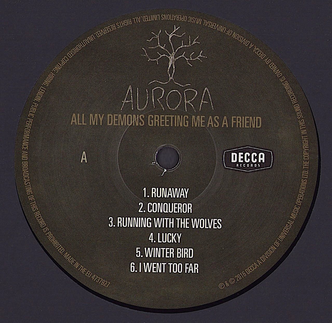 Aurora - All My Demons Greeting Me As A Friend Vinyl LP