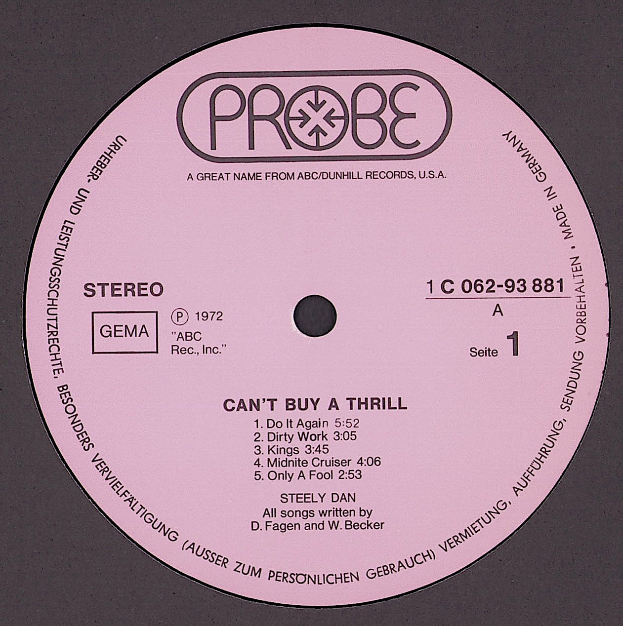 Steely Dan - Can't Buy A Thrill