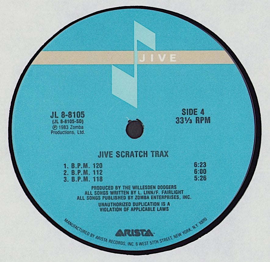 Willesden Dodgers - Jive Scratch Trax Vinyl 2LP