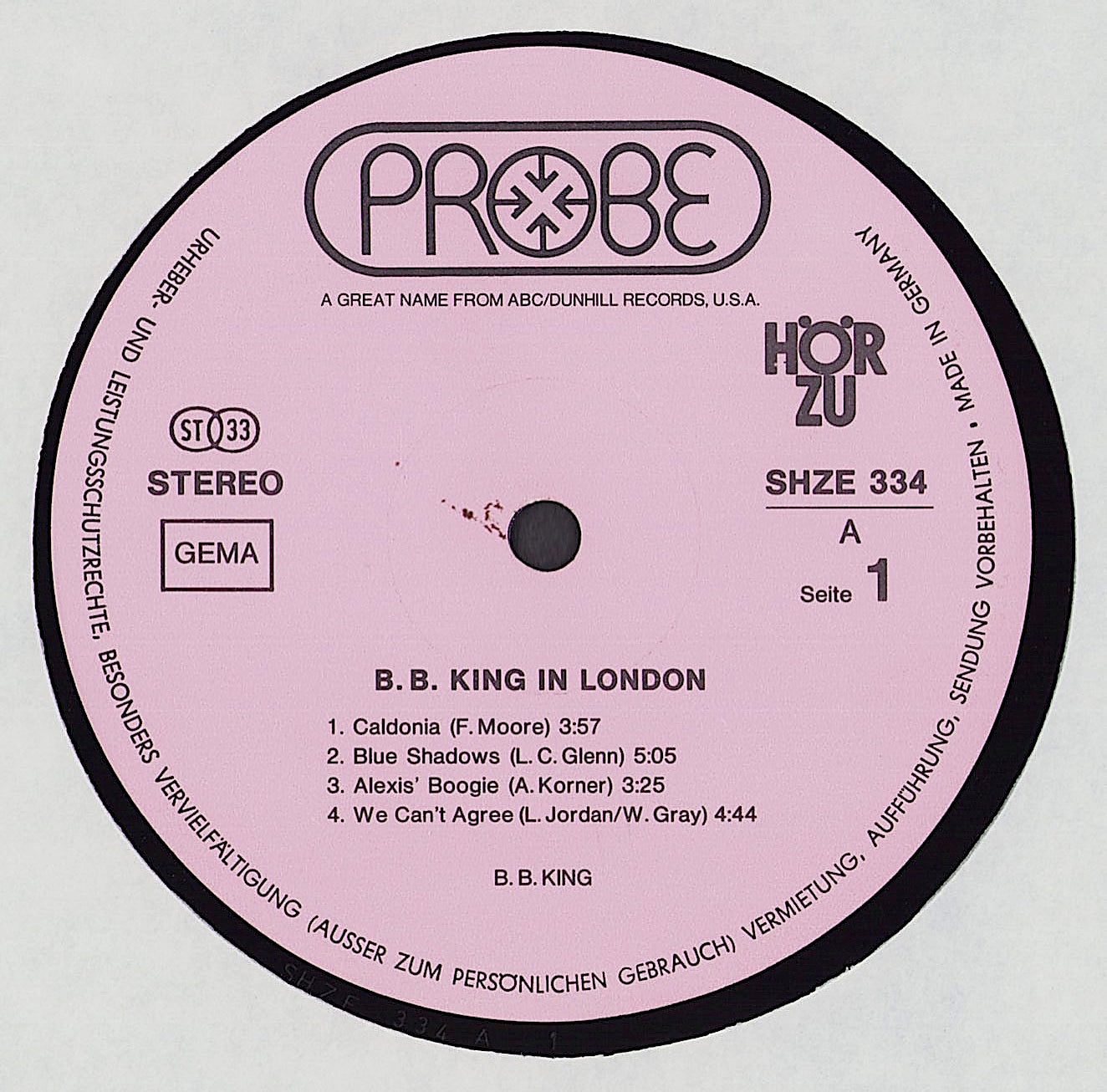 B.B. King – In London Vinyl LP