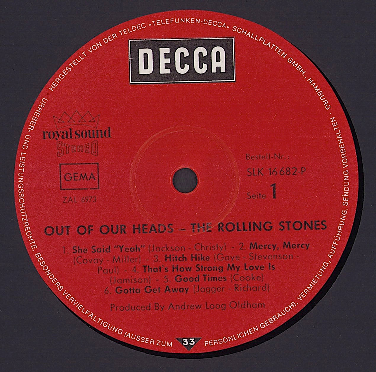 The Rolling Stones - Out Of Our Heads Vinyl LP
