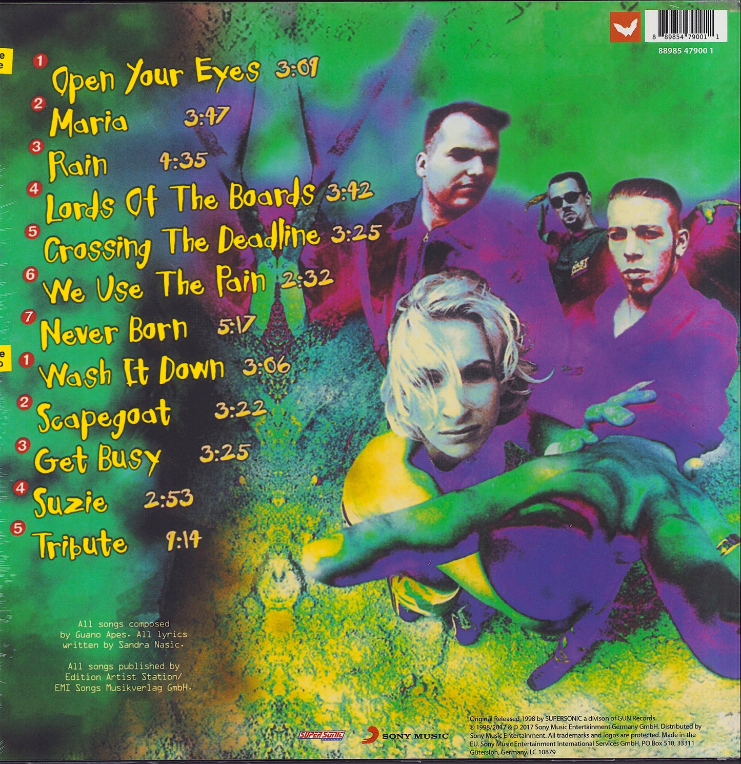 Guano Apes - Proud Like A God Yellow Vinyl LP