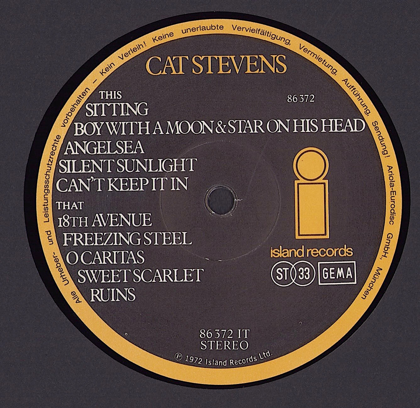 Cat Stevens - Catch Bull At Four Vinyl LP
