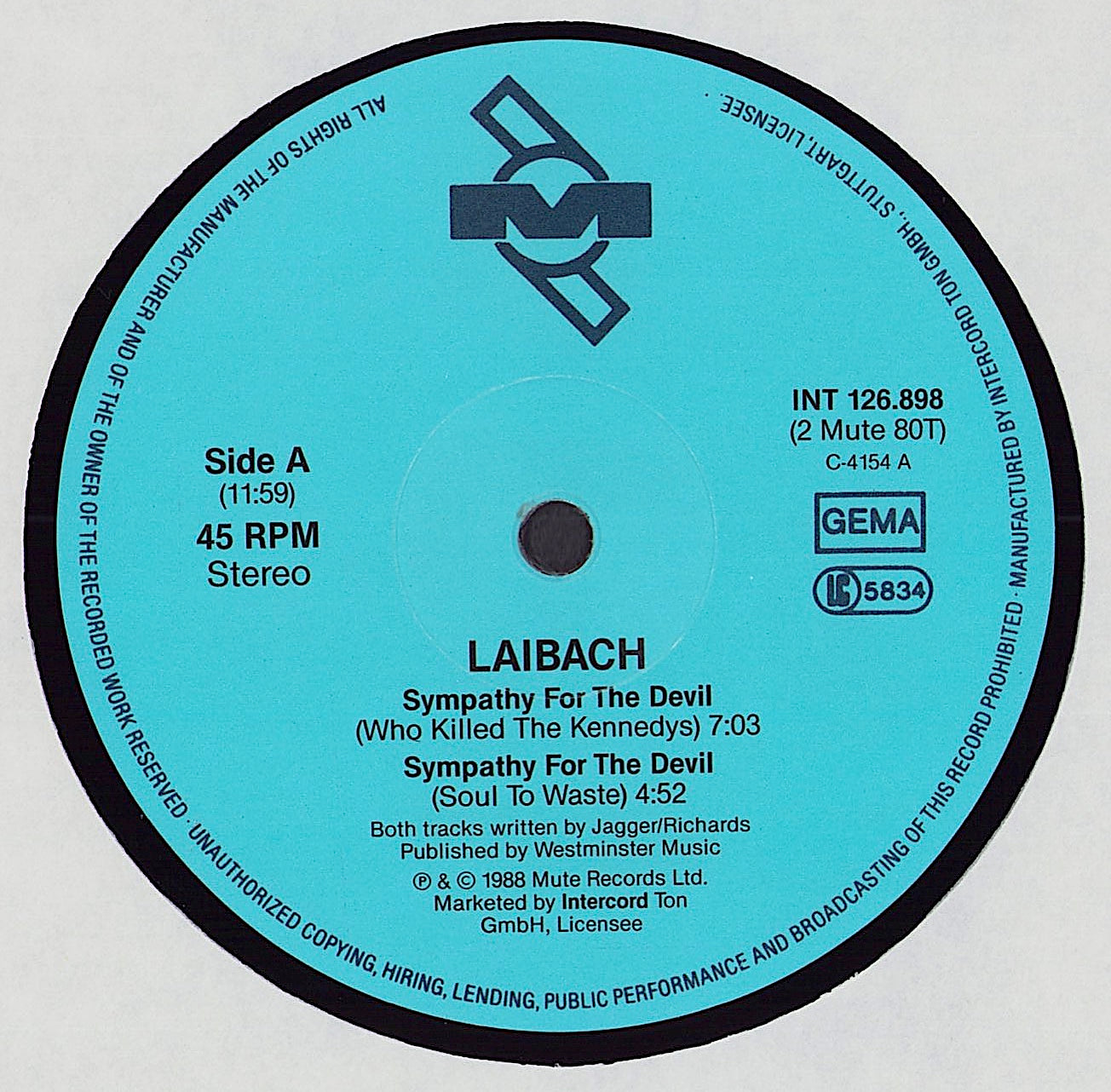 Laibach - Sympathy For The Devil II Vinyl 12"