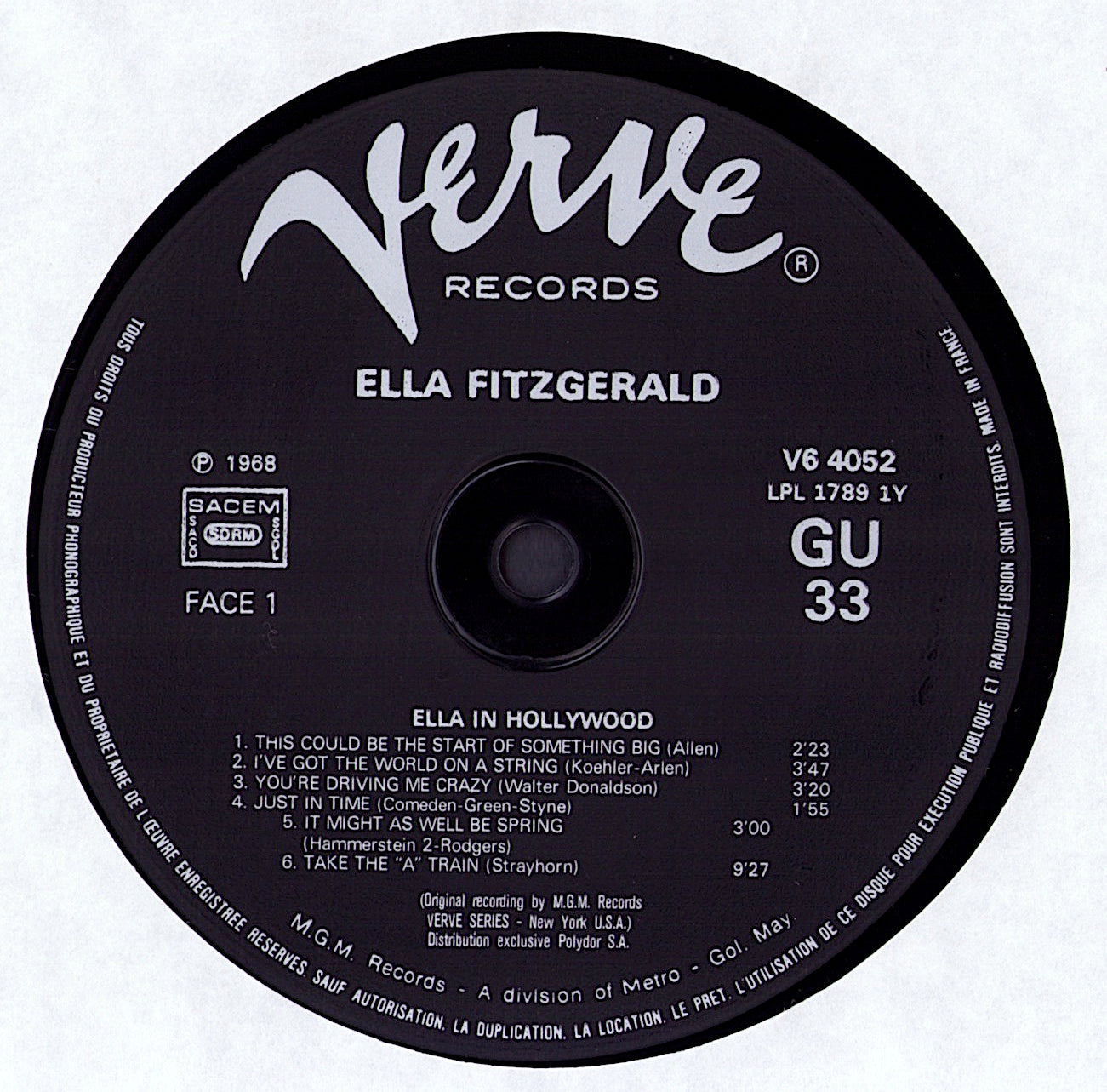 Ella Fitzgerald – Ella In Hollywood