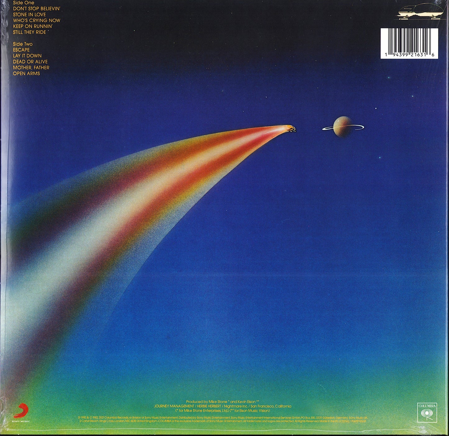 Journey - Escape Vinyl LP