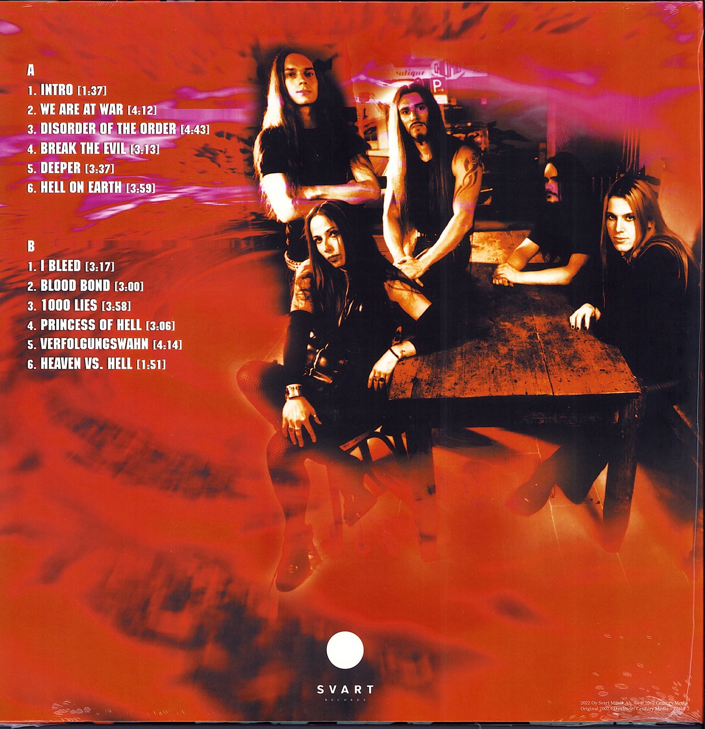 Holy Moses - Disorder Of The Order Blue Vinyl LP Limited Edition