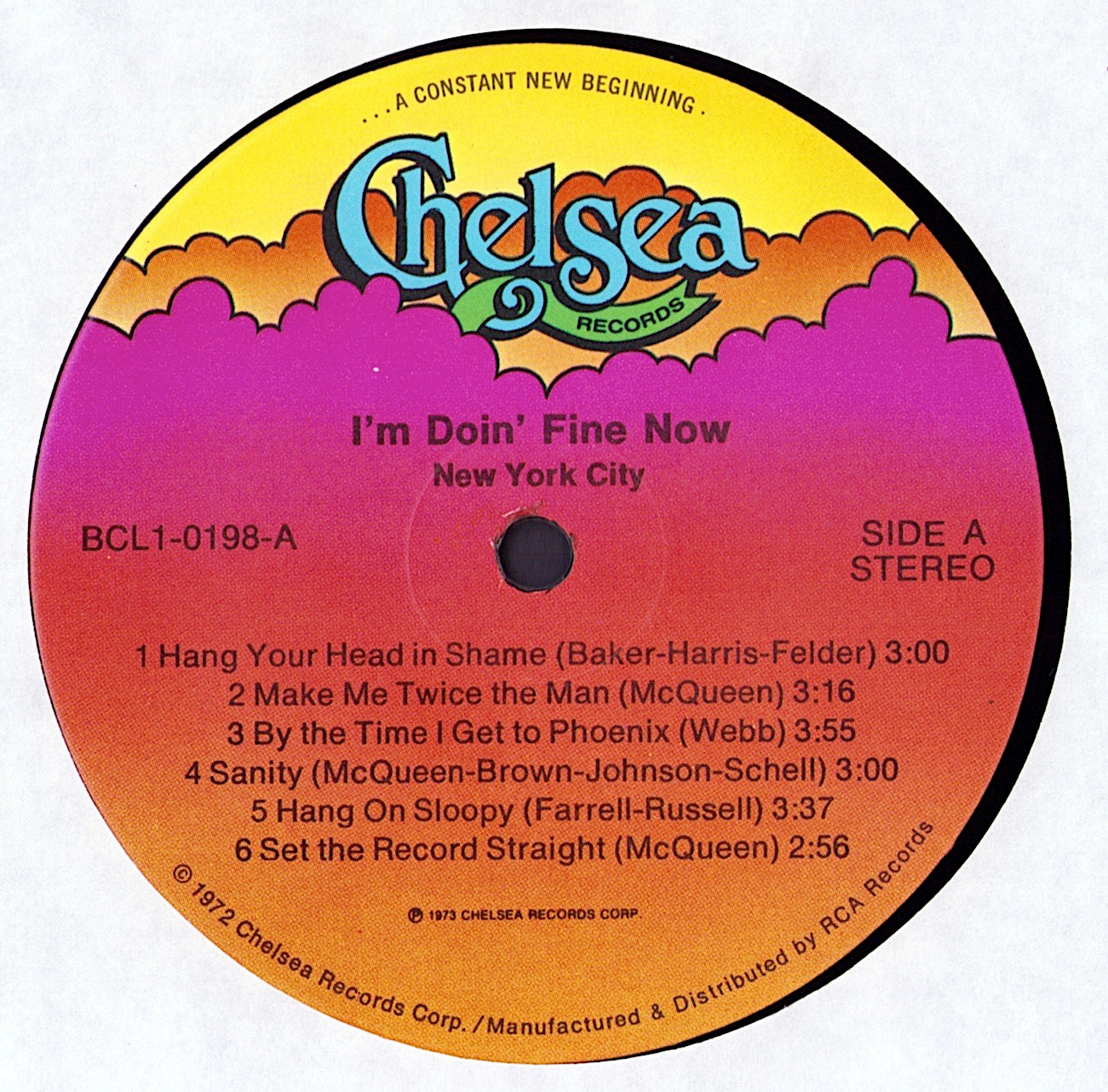 New York City - I'm Doin' Fine Now