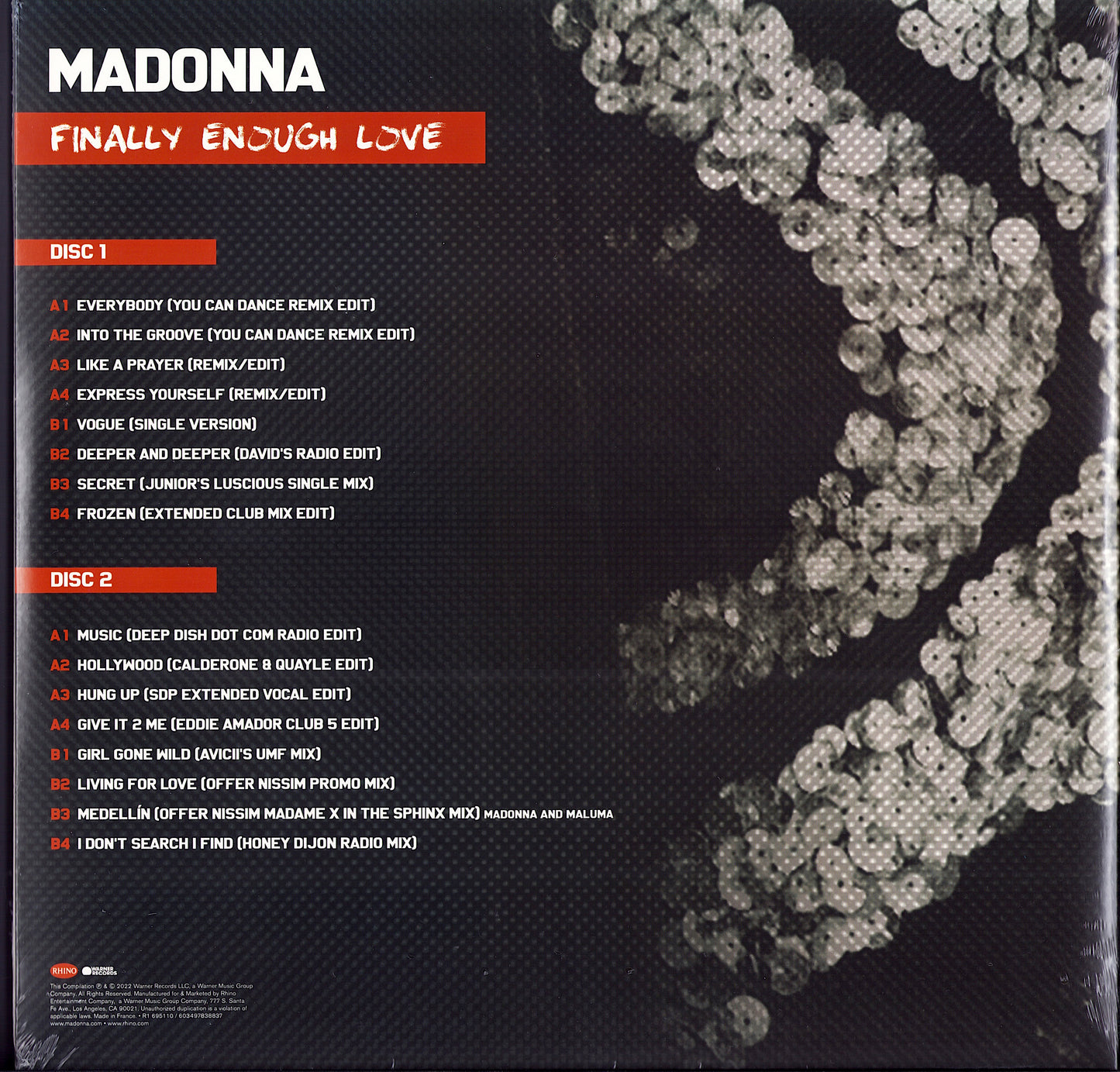 Madonna - Finally Enough Clear Vinyl 2LP