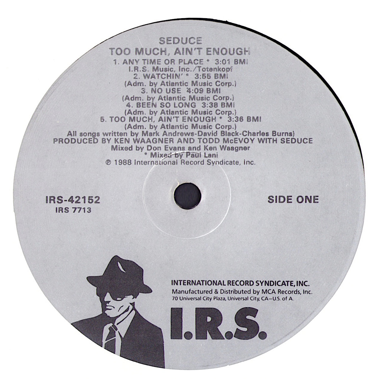 Seduce - Too Much Ain't Enough