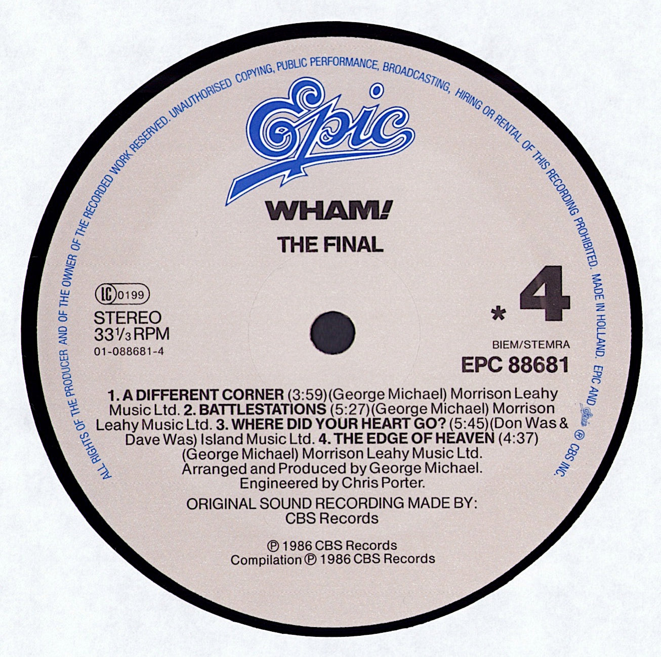 Wham! - The Final Vinyl 2LP