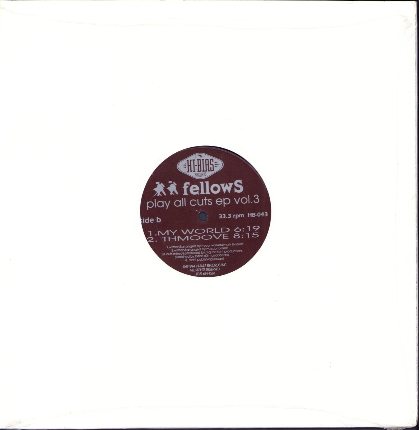 Fellows – Play All Cuts EP Vol. 3