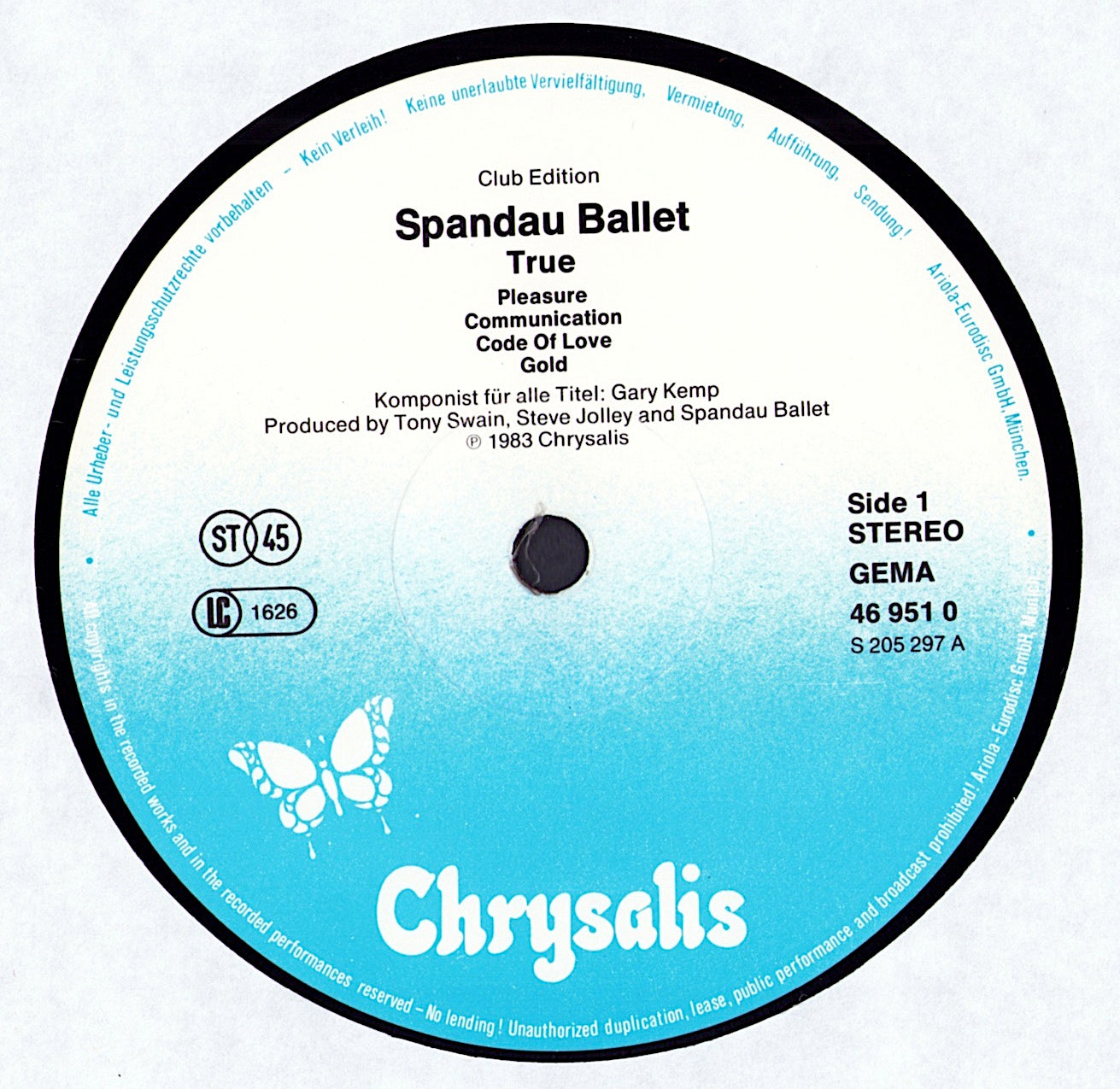 Spandau Ballet - True