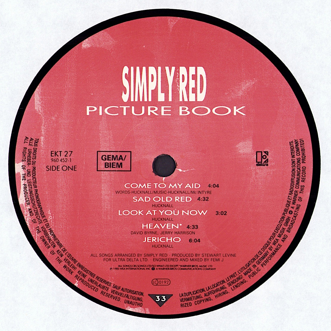 Simply Red - Picture Book Vinyl LP