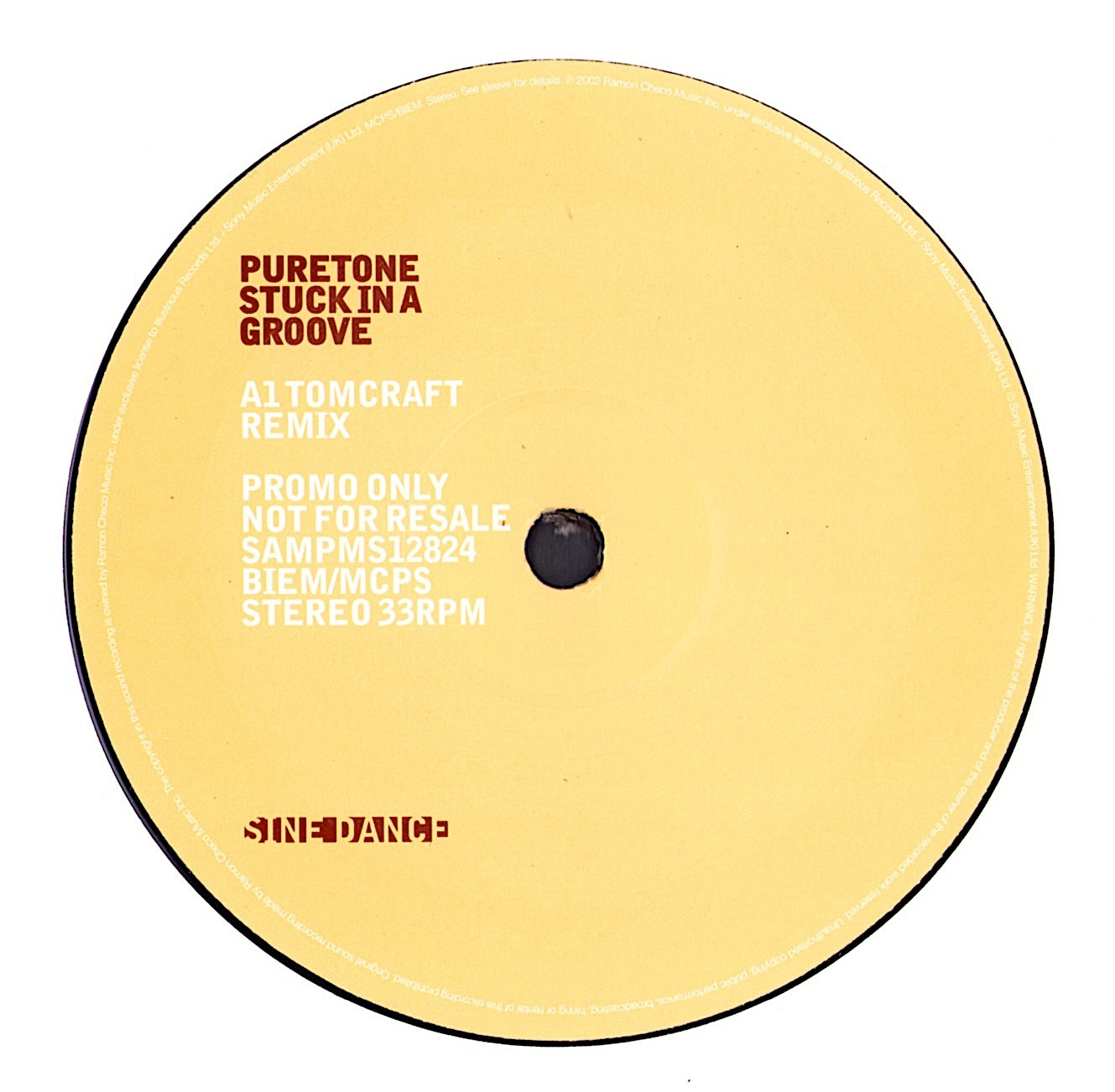 Puretone – Stuck In A Groove Vinyl 12"