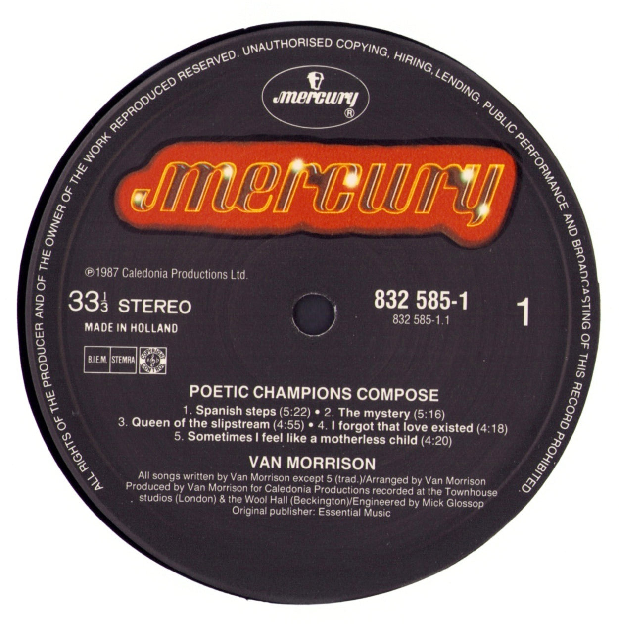 Van Morrison – Poetic Champions Compose Vinyl LP