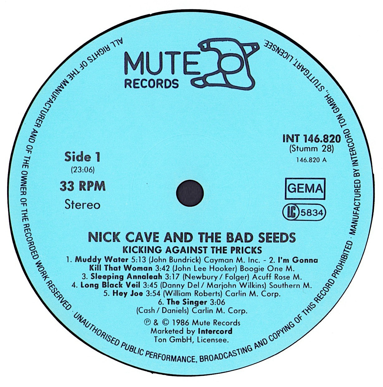 Nick Cave & The Bad Seeds – Kicking Against The Pricks Vinyl LP