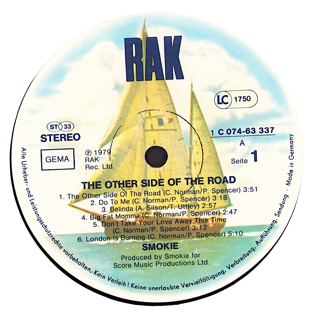 Smokie - The Other Side Of The Road Vinyl LP