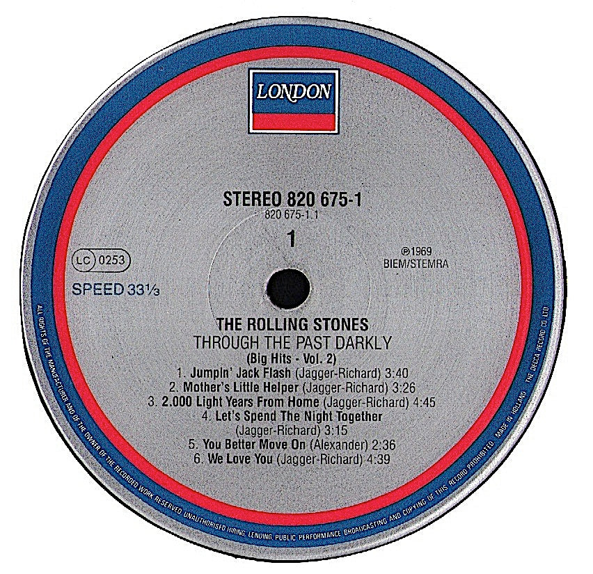 The Rolling Stones – Through The Past, Darkly Big Hits Vol. 2 Vinyl LP