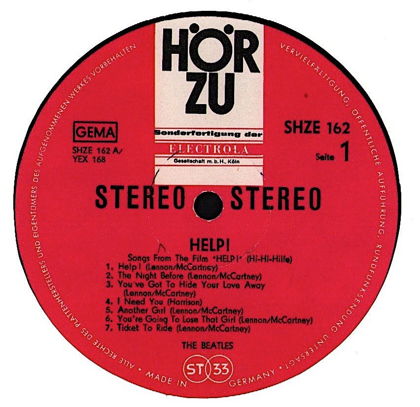 The Beatles - Help! Vinyl LP DE