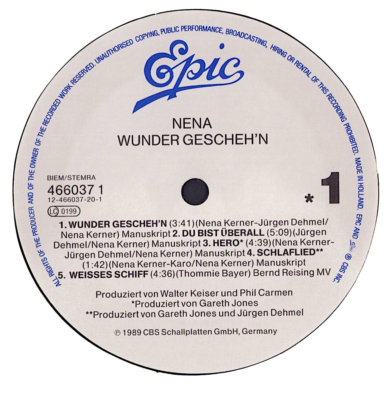 Nena – Wunder Gescheh'n Vinyl LP
