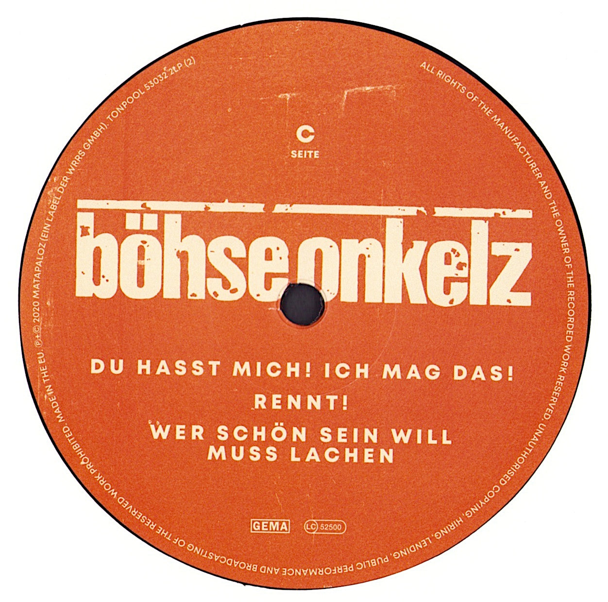Böhse Onkelz – Böhse Onkelz Vinyl 2LP
