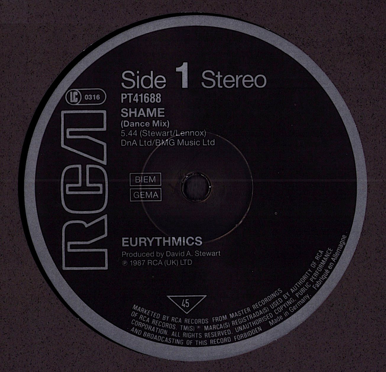 Eurythmics – There Must Be An Angel Playing With My Heart Vinyl 12" Maxi-Single Kopie