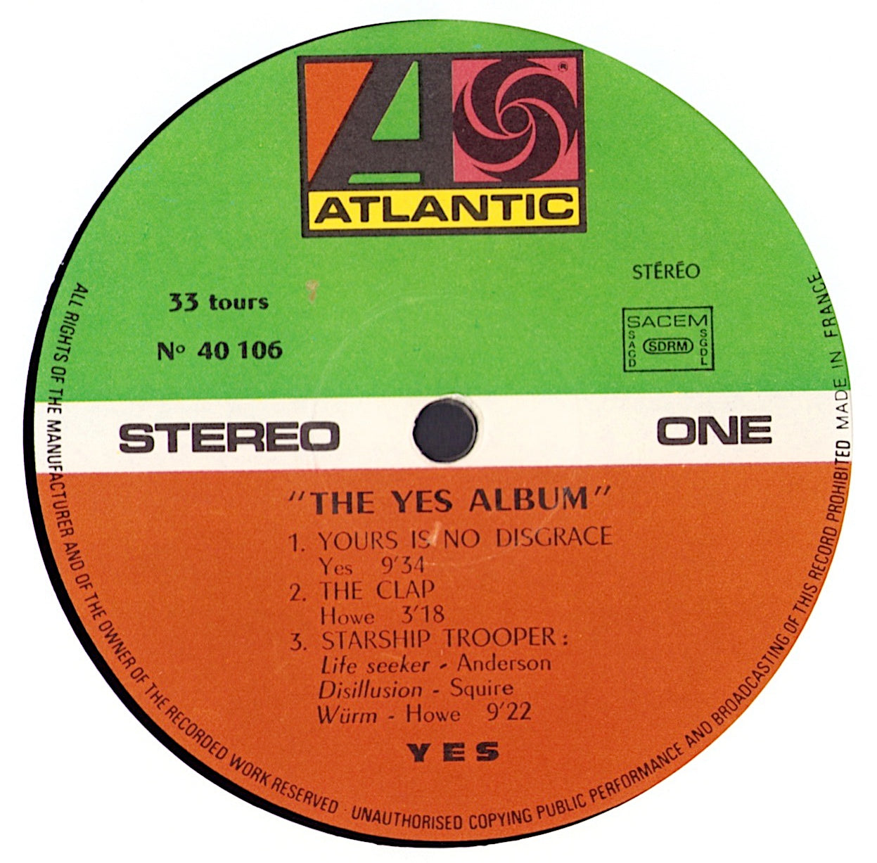 Yes - The Yes Album Vinyl LP