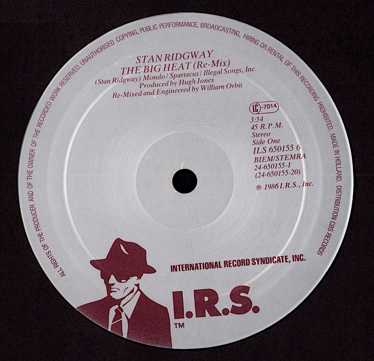 Stan Ridgway - Camouflage Vinyl 12" Kopie