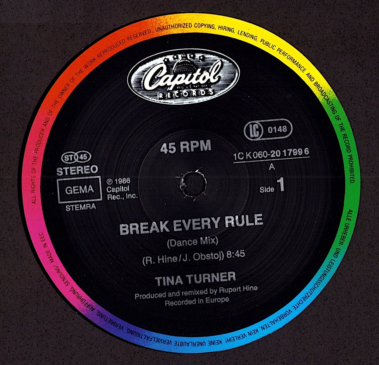 Tina Turner - What's Love Got To Do With It Extended Version Vinyl 12" Kopie