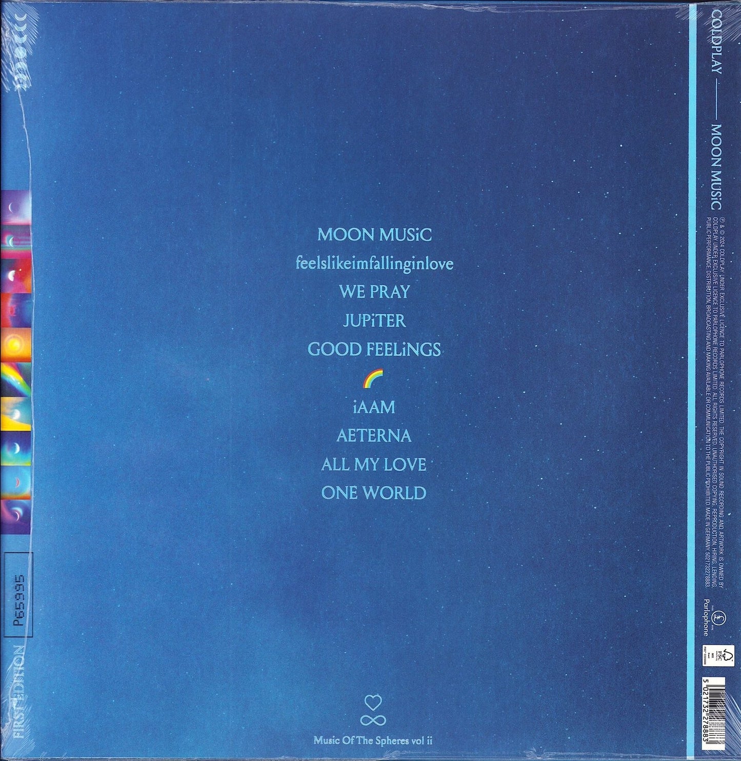 Coldplay - Moon Music Pink Translucent Vinyl LP Limited Edition