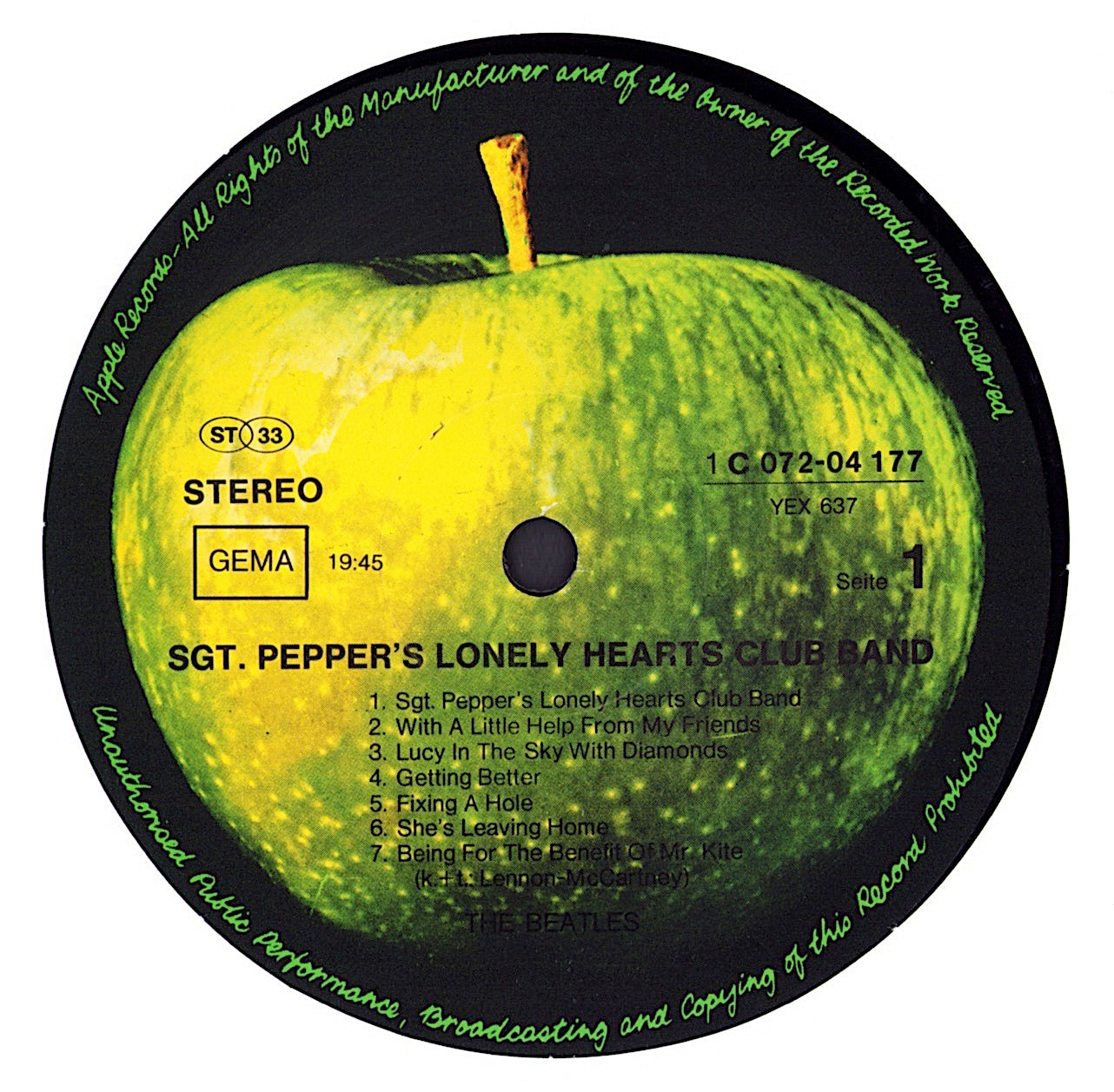 The Beatles - Sgt. Pepper's Lonely Hearts Club Band Vinyl LP