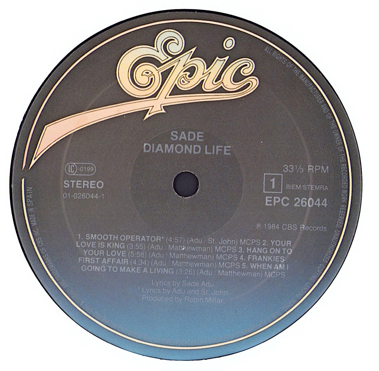 Sade - Diamond Life Vinyl LP