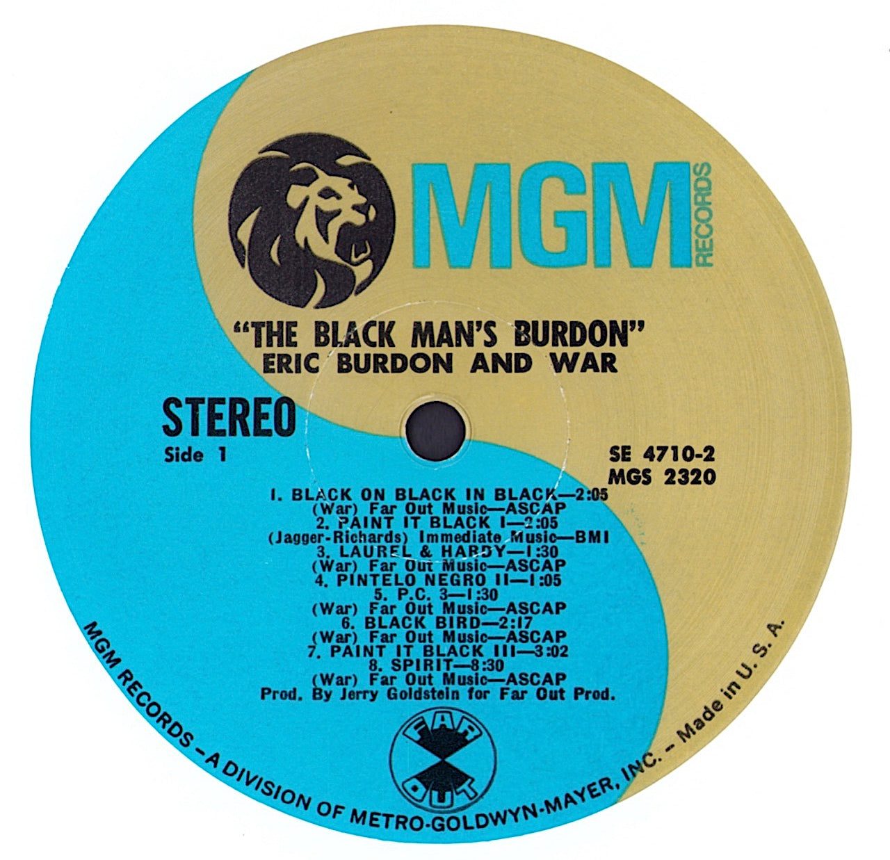 Eric Burdon And War - The Black-Man's Burdon Vinyl 2LP