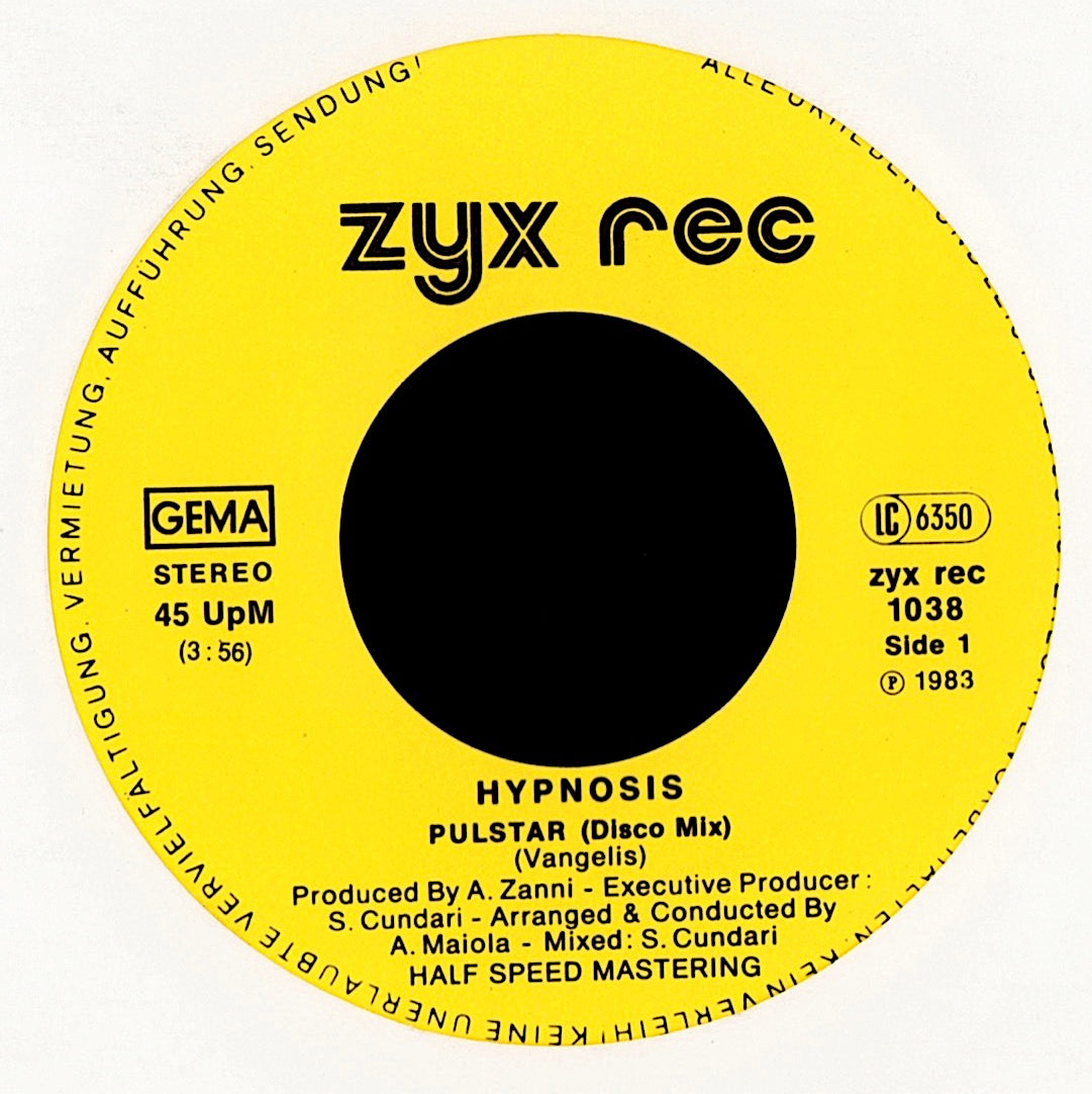Hypnosis – Pulstar / End Title Blade Runner Vinyl 7" | DE Original | 1983