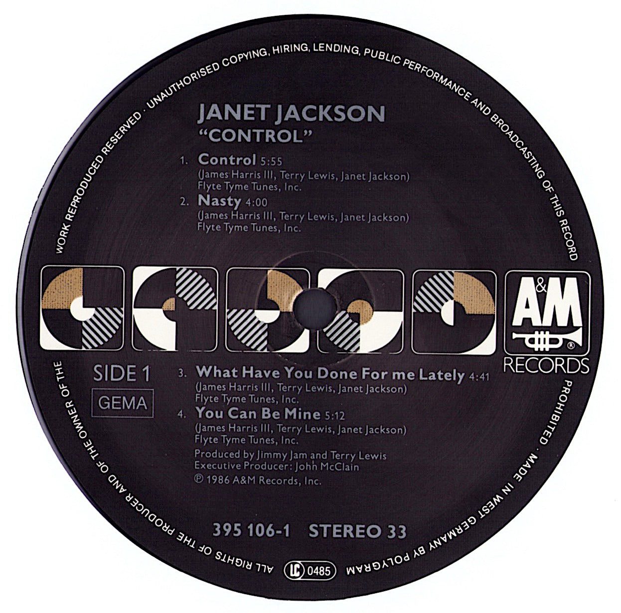 Janet Jackson - Control Vinyl LP