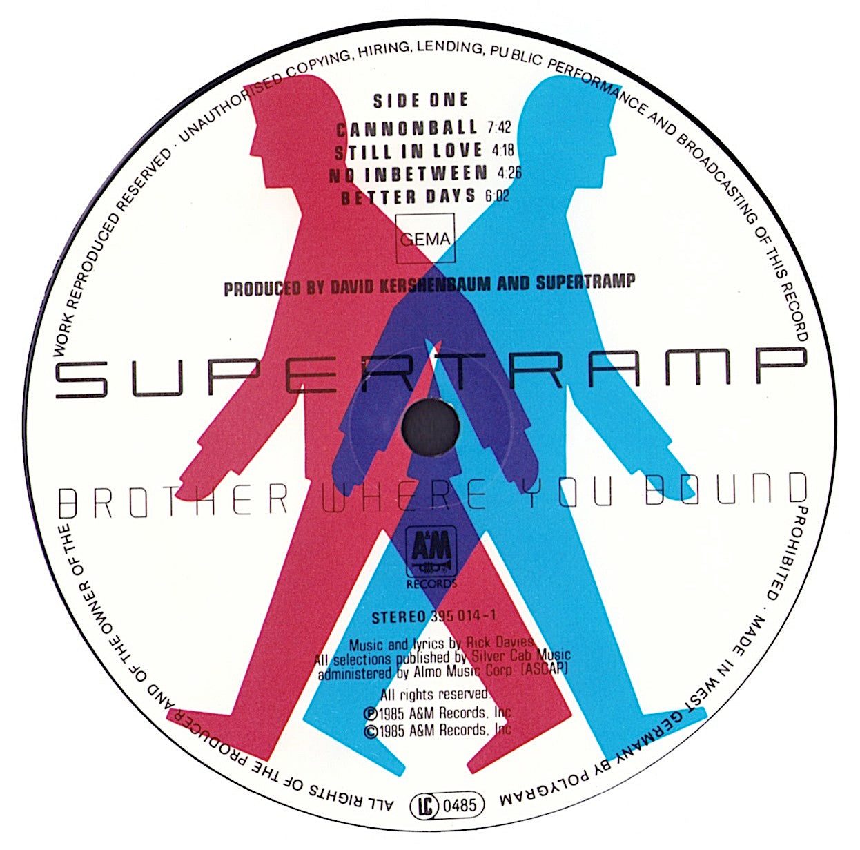 Supertramp - Brother Where You Bound Vinyl LP